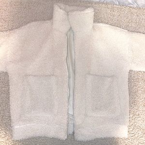 White Size Medium Sherpa Jacket